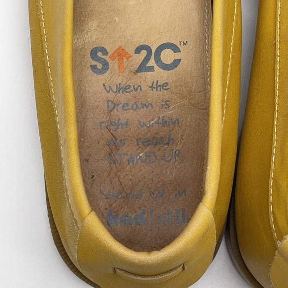 Bed Stu Anthropologie Helena Moccasin Loafer Mustard Yellow Size 9.5 - Picture 9 of 12